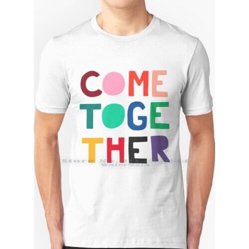 " Come Together " Design T Shirt 100% Pure Cotton John Paul Ringo George Music Hits Albums Songs 60s Band Guitar Drums Bass