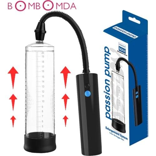 Electric Penis Enlargement Pump USB Rechargeable Automatic Penis Extender Vacuum Pump Vagina Men Masturbate Sex Toy For Adult