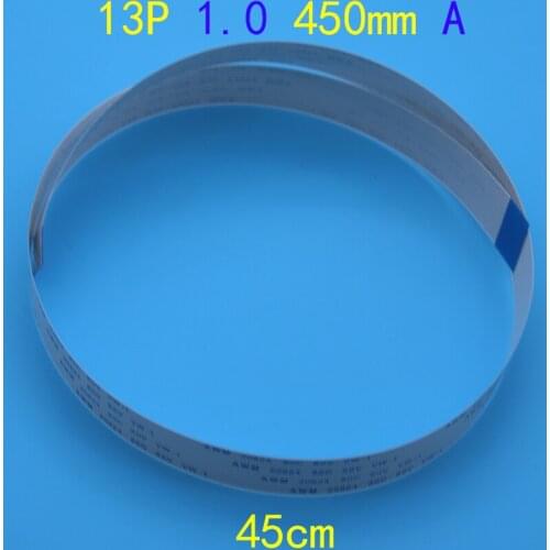 FFC FPC Flexible Flat Cable Forward 13 pin 13PIN Length 450mm 1mm Pitch ribbon cable 1.0-13P-450mm