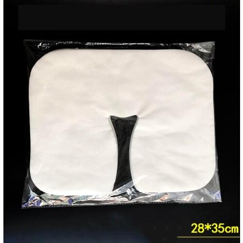 Cotton disposable head pad Headrest Pillow Paper Beauty Spa Salon Bed Table Cover Massage Face Cradle Table Head Rest Covers
