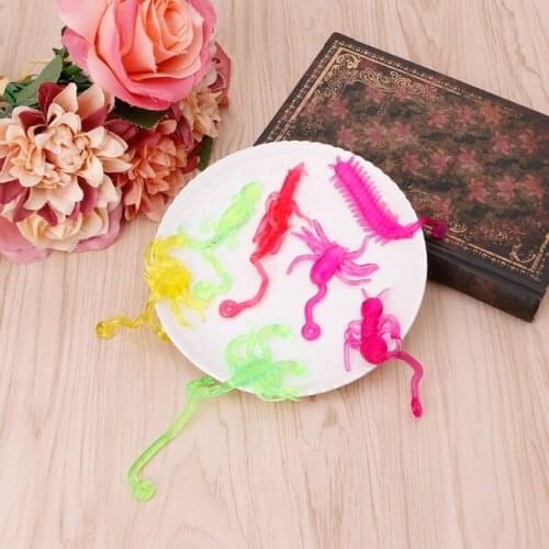 Sticky Wacky Insect Classic Funny Kids Toy Wall Climbing Animal Doll Party Favor