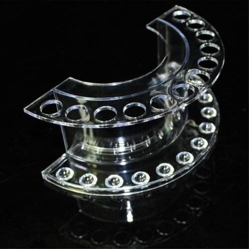 Moulding Lip Gloss Storage Box Desktop Cosmetics Container Box Penholder Eyebrow Pencil Exhibition Frame Semi-circle Type