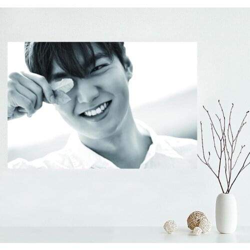 Nice Lee Min Ho Custom Canvas Poster Art Home Decoration Cloth Fabric Wall Poster Print Silk Fabric