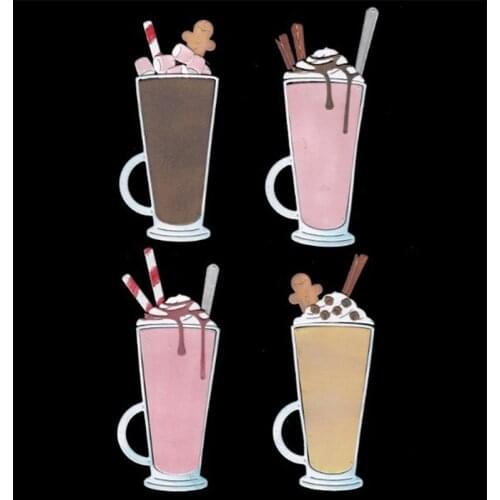 Summer Milk Cream Drinks Metal Cutting Dies For DIY Scrapbooking Embossing Cards Making Decorative Crafts Supplies New 2019 Dies