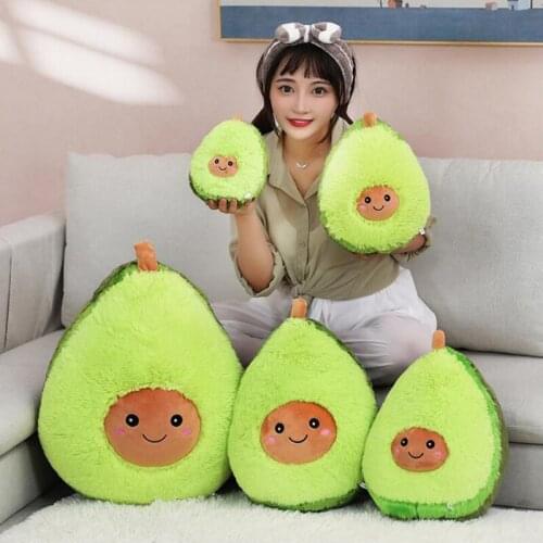 Cartoon Cute Fruit Avocado Stuffed Plush Doll Toy Avocado Cushion Pillow Kids Gift