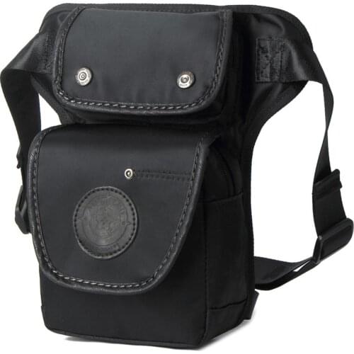 Men Nylon Waist Drop Leg Bag Fanny Pack Cross Body Messenger Shoulder Packet Thigh Hip Bum Belt Riding Motorcycle