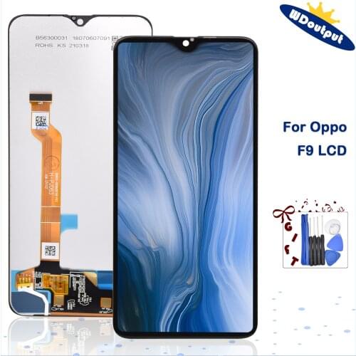 6.3 inch Original For OPPO F9 CPH1825 / F9 Pro CPH1823 LCD DIsplay Touch Screen Digitizer Assembly With Frame