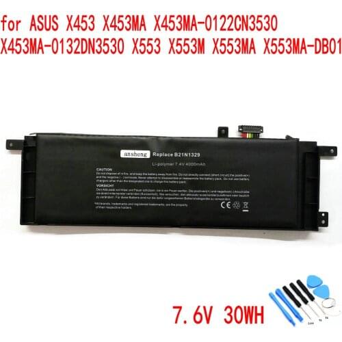 Ansheng Original B21N1329 battery for ASUS X453 X453MA X453MA-0122CN3530 X453MA-0132DN3530 X553 X553M X553MA X553MA-DB01