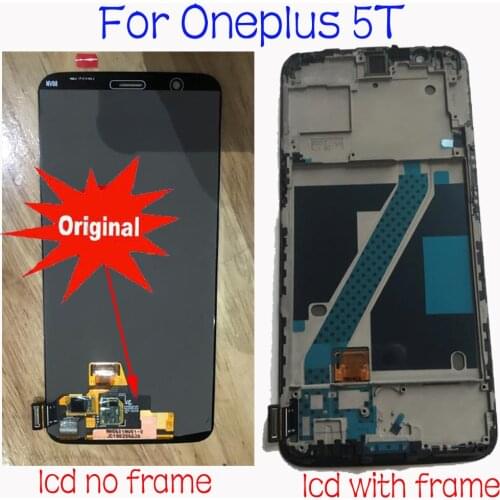 Original Amoled LCD Display For Oneplus 5T one plus 5T A5010 Touch Screen Digitizer Assembly Glass Sensor Replacement Accessory
