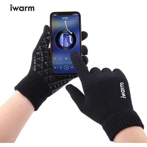 Men Gloves Touchscreen Winter Gloves Non-Slip Thick Warm Cycling Bicycle Outdoor Glove Sports Full Finger Gloves Griving Gloves