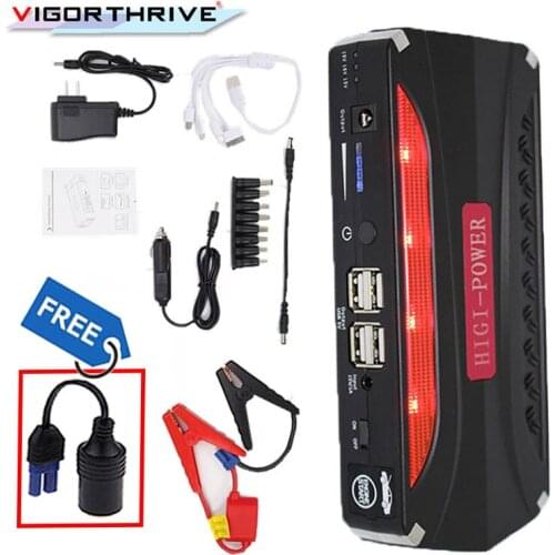 Car Jump Starter Car Booster Power Bank Mini Portable Emergency Charger for Petrol Car Charger Starting Device SOS Light 600A12V