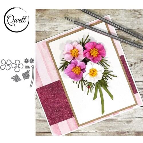 QWELL Flower Cosmos Metal Cutting Dies for Scrapbooking and Card Making Paper Embossing Craft New 2019 die cuts