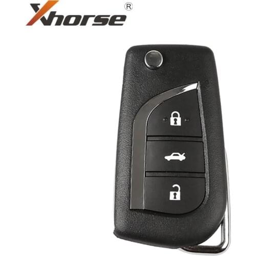 Xhorse VVDI2 XNTO00EN for Toyota Type Wireless Universal Remote Key 3 Buttons Wireless Remote Key 1 Piece
