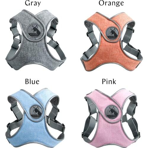 Explosion-Proof Dogs Harnesses Leashes Suit Reflective Adjustable Breathable Pets Vest Leash Personality Walking Run Pet Product