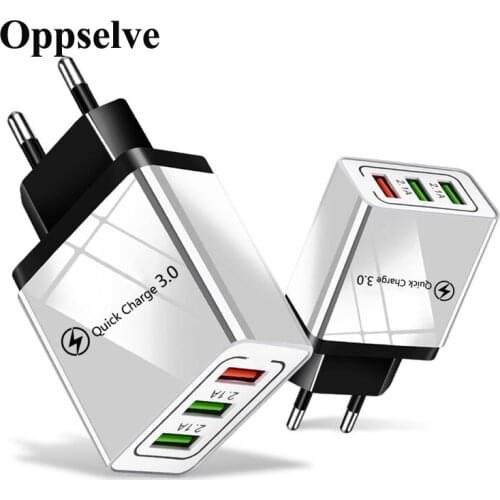 3 Port Quick Charge 3.0 USB Travel Charger For iPhone Samsung Huawei Samsung Phone Charger Adapter Fast Charging QC 3.0 Adapter