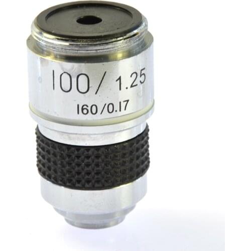 100X 185 Achromatic Objective Lens Biological Microscope Apochromates 1Pcs