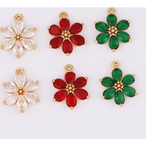 WHSOK 30Pcs 14*18MM Jewelry Accessories/Charms/Hand Made/Flower Shape/Pendants/DIY Making/Jewelry Findings & Components