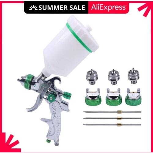 Airbrush HVLP Spray Gun Set 600 ML 1.4 Nozzle Gravity Pneumatic Paint Sprayers For Professional Car Repair Tool Kits 2008