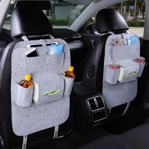 Auto Car Back Seat Storage Organizer Trash Net Holder Multi-Pocket Travel Storage Bag Hanger for Auto Capacity Storage Pouch E