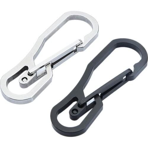 Stainless Steel Hanging Buckle Key Chain Multifunctional Outdoor Tools Key Chain Cutting Tool Key Ring Hook Holder Survival Gear
