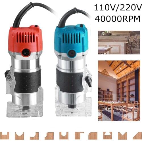 2300W 40000RPM Wood Electric Trimmer Handheld Laminate Palm Router Electric Trimmer Edge Joiners Woodworking Tool 110V/220V