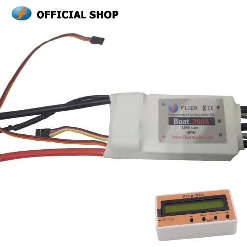 Flier 22S brushless marine 200A ESCwith program box