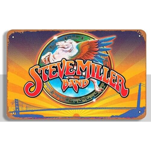 Yitachi Steve Miller Band Classic Rock Poster Celebrities & Musicians Vintage Metal Tin Sign
