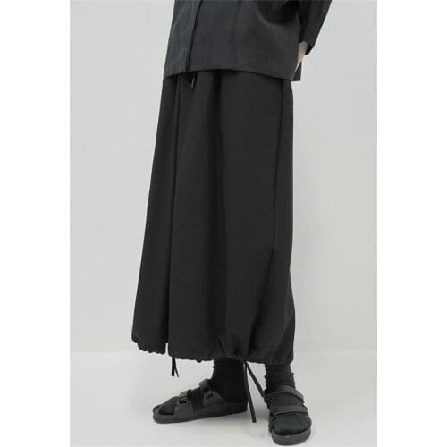 2021 large couples Yamamoto black straight crotch loose casual pants