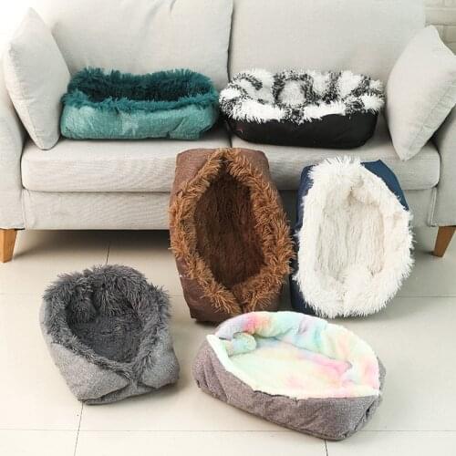 Soft Pet Mat Dog Plush Bed Winter Thicken Warm Cat Dog Blanket puppy Sleeping Cover Towel cushion for small Medium large
