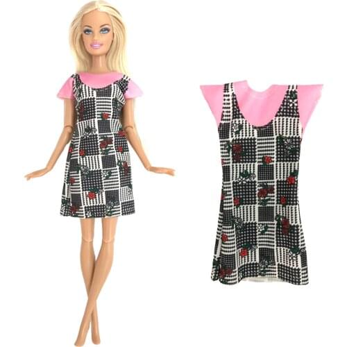NK 1 Set Fashion Design Skirt Black Outfit For 1/6 Doll Dress Casual Wear Party Clothes for Barbie Doll Accessories Toy
