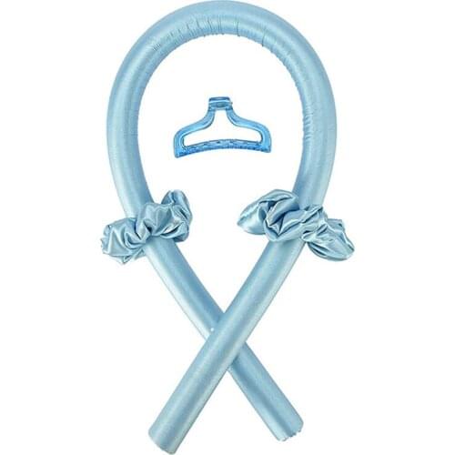2021 New No Need To Perm Women Accessories Hair Curler Scrunchies Headwear Silk Hair Band