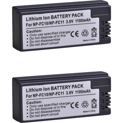 2x NP-FC10 NP-FC11 NPFC10 NPFC11 Li-ion Battery for Sony DSC-F77 F77A FX77 P10 P12 P2 P3 P5 P7 P8 P9 V1 Camera
