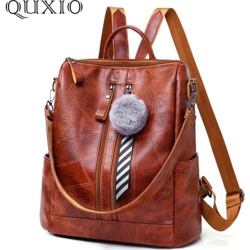 QUXIO Womens Brown Backpacks