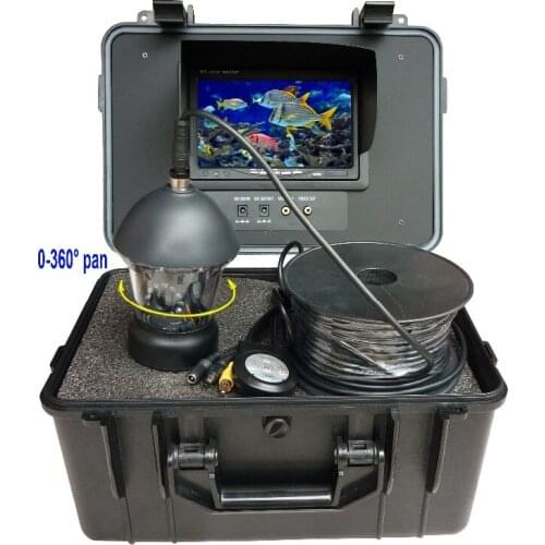 Fish Finder Rotate 360 degrees 20m Underwater Video Fishing Camera Colour 7" TFT LCD Screen