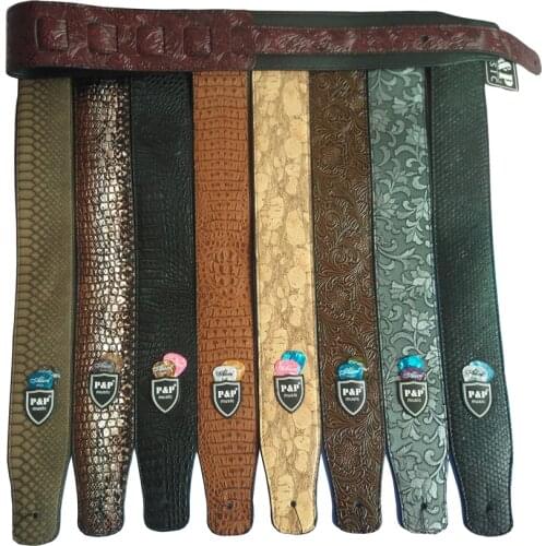 Widen Electric Guitar Strap Soft PU Leather Belt For Acoustic Folk Guitar Bass Musical Instruments
