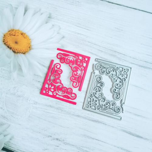 Corner Frame Craft Dies Metal Cutting Die Scrapbooking Stamps Embossing Paper Cards Template Punch Stencil DIY New Dies for 2020