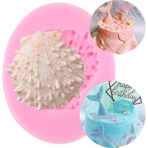 Shell Silicone Molds Cupcake Fondant Cake Decorating Tools Soap Clay Resin Chocolate Gumpaste Candy Moulds
