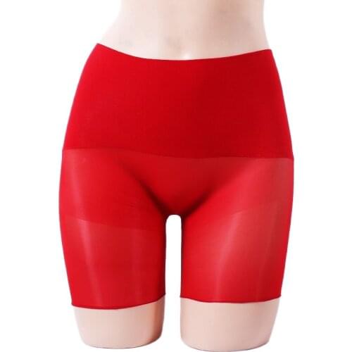 Candy Color Women Sexy Lingerie Glossy Sheer Ladies Panties Stocking Briefs Shorts Breathable Nylon Shiny See Through Brief