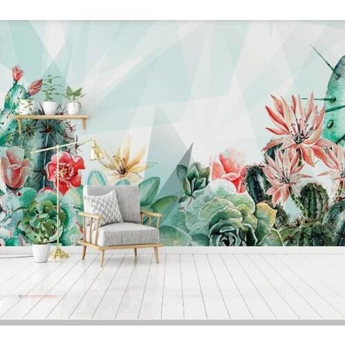 Papel de parede Pastoral style vintage leaves and flowers 3d wallpaper mural,living room tv wall bedroom wall papers home decor