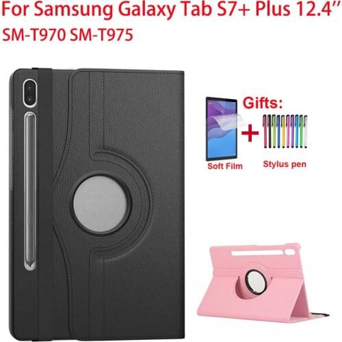 360 Degree Rotating Case For Samsung Galaxy Tab S7+ Plus 12.4'' 2020 SM-T970/T975/T976 S7 11 inch SM-T870 SM-T875 Tablet Cover