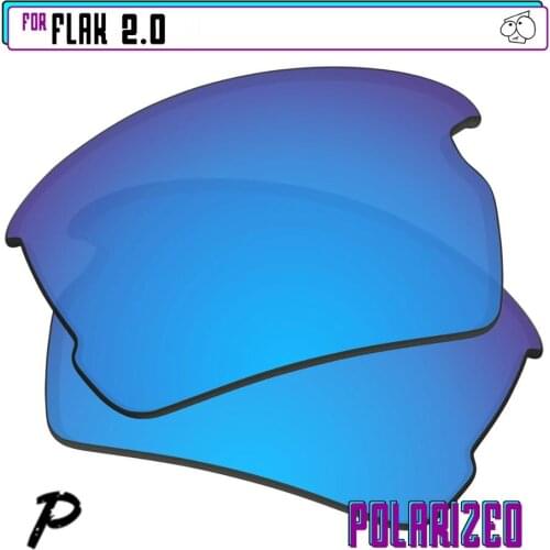 EZReplace Polarized Replacement Lenses for - Oakley Flak 2.0 Sunglasses - Blue P