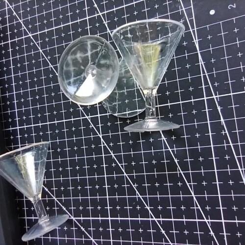 1pcs/lot Clear bowl cup imitation PVC Plastic glass 39mm Artificial Parfait Cups Miniature Food Deco Part