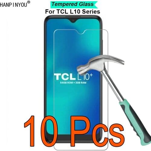 10 Pcs/Lot For TCL L10 Plus / Lite / Pro 6.22" 9H Hardness 2.5D Ultra-thin Toughened Tempered Glass Film Screen Protector Guard
