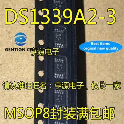 10Pcs DS1339A2-3 1339A2-3 MSOP8 in stock 100% new and original