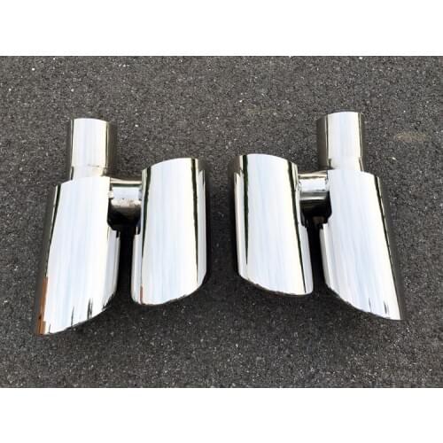 2 pieces for 1 pair Fit for Porsche Panamera 2009-2013 304 steel exhaust tip exhaust pipe muffler