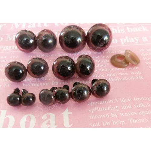 20mm/22mm/24mm plastic safety brown toy eyes with soft washer for plush bear materials ---50pcs/lot