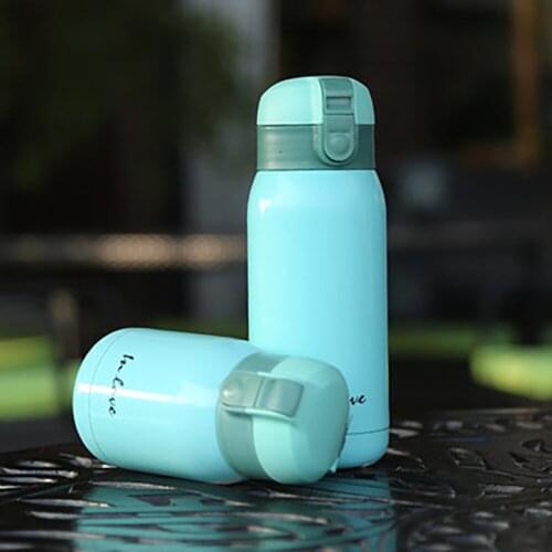 200 / 360ml Mini Stainless Steel Insulated Bottle For Children Vacuum Container Keeping Hot Water Candy Cartoon Style