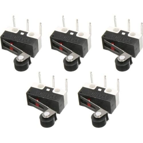 5pcs SPDT Electrical Switch Mini Roller Lever Actuator Microswitch Sub Miniature Micro Switch Lighting Accessories