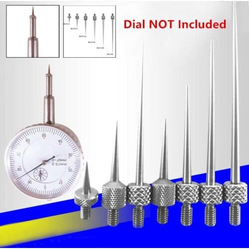 6pcs Dial Digital Test Indicator Contact Point Stem Rod Depth Gauge Measure DIY High Speed Steel Test Access Wholesale Big Deal