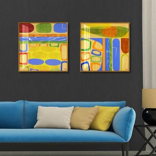 Abstract Vintage Poster Minimalist Wall Art Canvas Painting Nordic Posters And Prints Wall Pictures For Living Room Decor